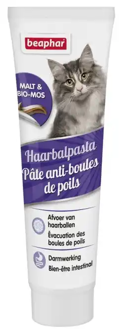 Welkoop Beaphar duo - active met malt - haarbalpasta - 100 gram aanbieding