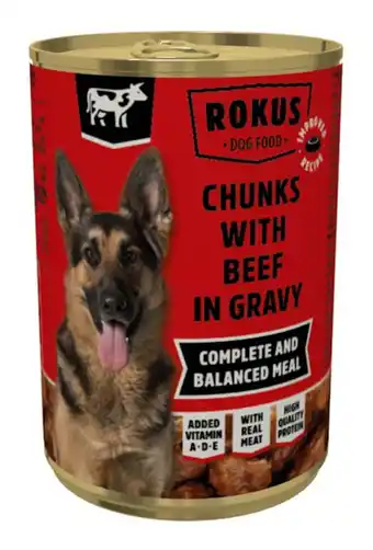 Welkoop Rokus adult - hondenvoer - rund 415 gram aanbieding