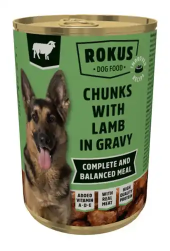 Welkoop Rokus adult - hondenvoer - lam 415 gram aanbieding