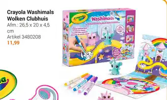 Lobbes Crayola Washimals Wolken Clubhuis 26.5x20x4.5 cm aanbieding