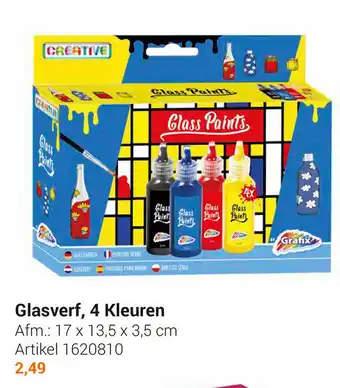 Lobbes Glasverf, 4 Kleuren 17x13.5x3.5 cm aanbieding