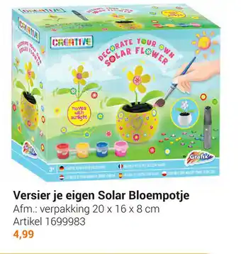 Lobbes Versier je eigen Solar Bloempotje 20x16x8 cm aanbieding