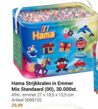 Lobbes Hama Strijkkralen in Emmer Mix Standaard (00), 30,000st. 27x18.5x13.5 cm aanbieding