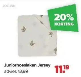 Baby-Dump Juniorhoeslaken jersey aanbieding