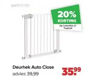 Baby-Dump Deurhek auto close aanbieding