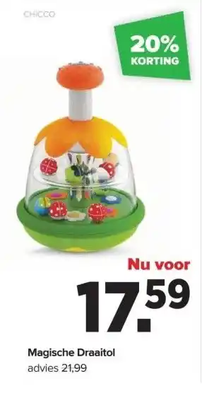 Baby-Dump Magische draaitol aanbieding