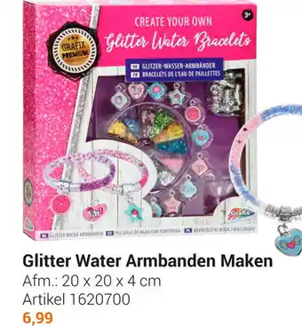 Lobbes Glitter Water Armbanden Maken 20x20x4 cm aanbieding