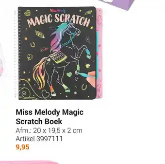 Lobbes Miss Melody Magic Scratch Boek 20x19.5x2 cm aanbieding