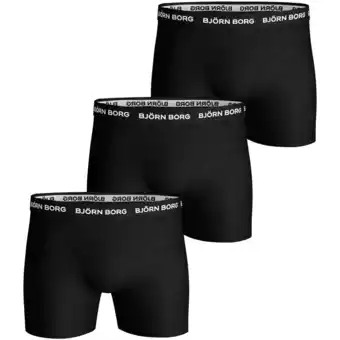 Spartoo Boxers björn borg 3-pack boxers solids black aanbieding