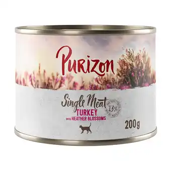 Zooplus 6 x 200 g / 400 g purizon adult voor een probeer prijs! - purizon single meat 6 x 200 g kalkoen met heidebloemen aanbieding