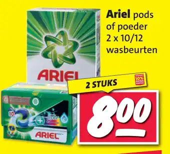 Nettorama Ariel pods of poeder aanbieding