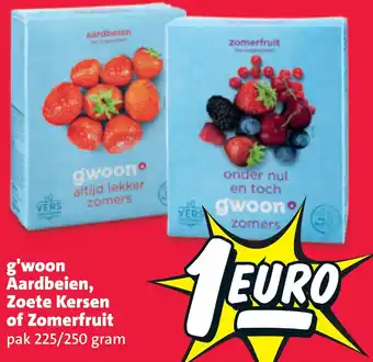 Nettorama G'woon aardbeien, zoete kersen of zomerfruit aanbieding