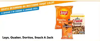 Coop Lays Quaker Doritos Snack A Jack aanbieding