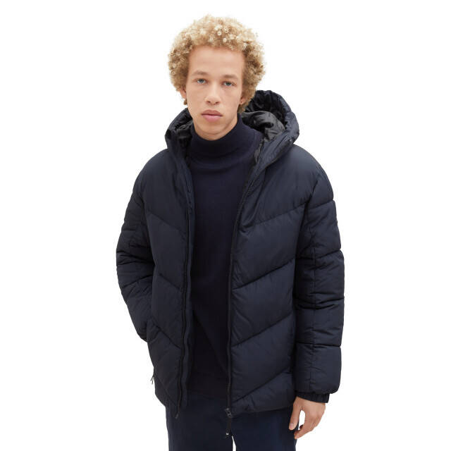 Tom tailor hooded puffer jacket aanbieding bij V&D