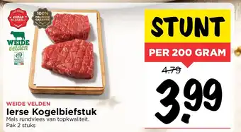 Vomar Voordeelmarkt Ierse Kogelbiefstuk 200g aanbieding