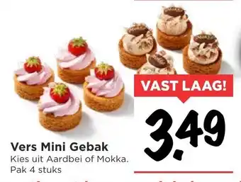 Vomar Voordeelmarkt Verse Mini gebak 4st aanbieding