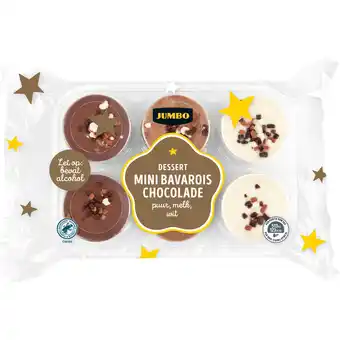 Jumbo Jumbo dessert mini bavarois chocolade 6 stuks aanbieding