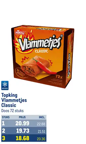 Makro Topking Vlammetjes Classic aanbieding