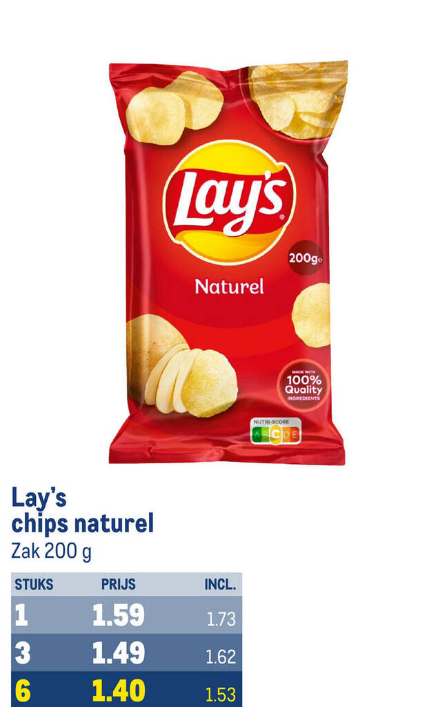 Lays Chips naturel aanbieding bij Makro