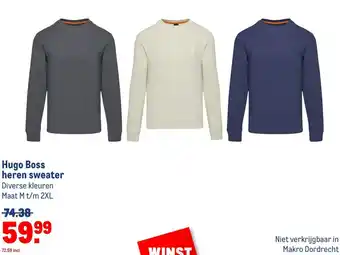 Makro Hugo Boss heren sweater aanbieding