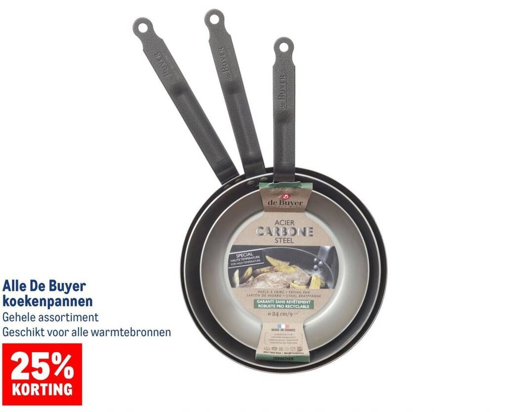 Set Van 3 Stenen Koekenpannen 20/24/28 Cm - Alle Branders En Inductie - Copper