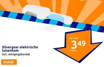 Action Silvergear elektrische luizenkam aanbieding