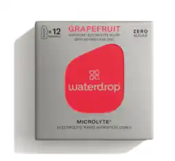 De Online Drogist Waterdrop microlyte grapefruit hydration cubes 12st aanbieding