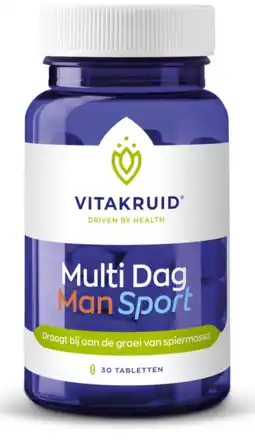 De Online Drogist Vitakruid multi dag man sport tabletten 30tb aanbieding