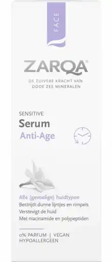 De Online Drogist Zarqa face sensitive serum anti-age 30ml aanbieding