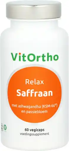 De Online Drogist Vitortho saffraan relax capsules 60vcp aanbieding