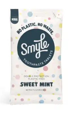 De Online Drogist Smyle tandpasta tabs sweet mint kids navulling 65tb aanbieding