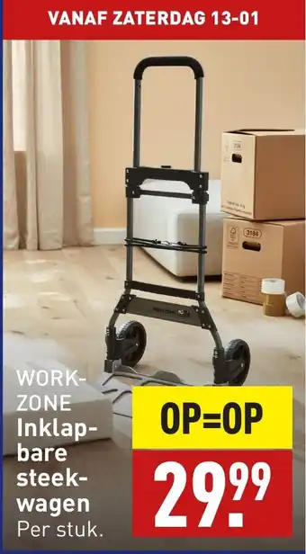 ALDI WORKZONE Inklapbare steekwagen aanbieding