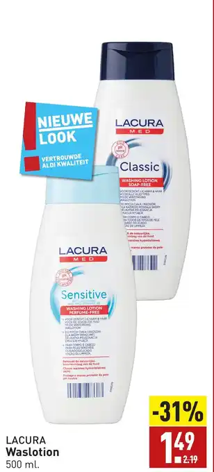 ALDI LACURA Waslotion 500ml aanbieding