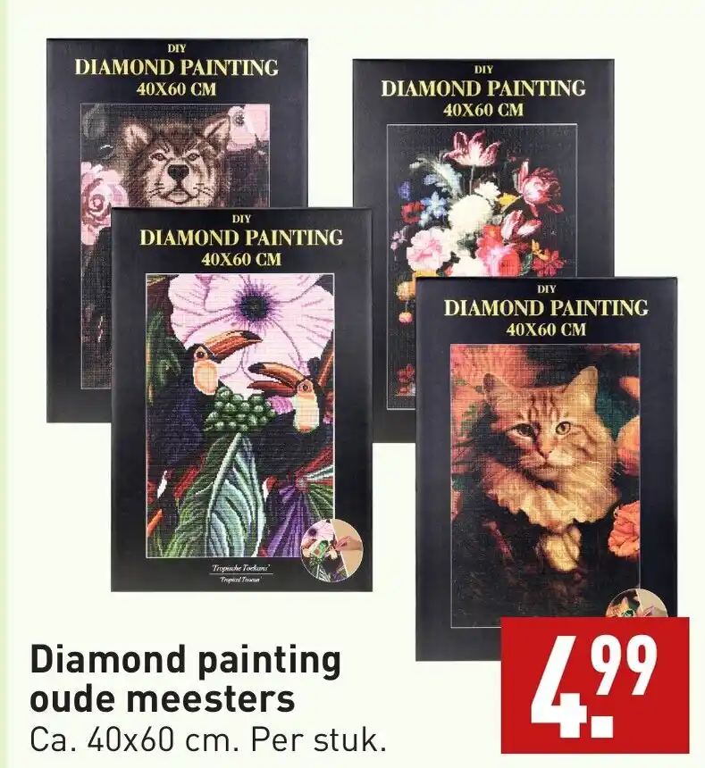 Diamond painting - De Kantwerkster van Johannes Vermeer - Oude meesters - Geproduceerd