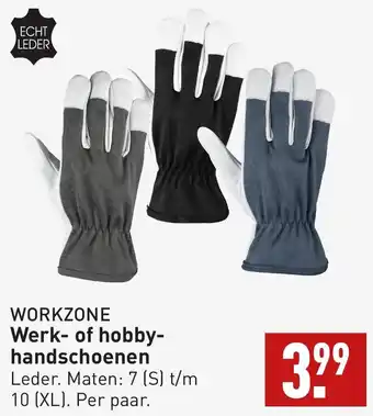 ALDI WORKZONE Werk of hobby handschoenen aanbieding