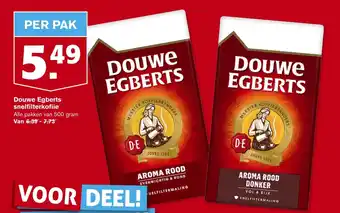 Hoogvliet Douwe Egberts snelfilterkofiie aanbieding