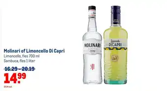 Makro Molinari of Limoncello Di Capri aanbieding