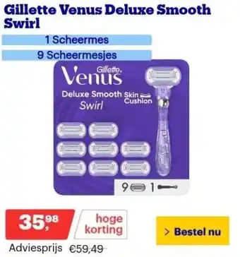 Bol.com Gillette venus deluxe smooth swirl aanbieding