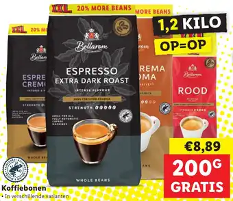 Lidl Koffiebonen 1,2 KILO aanbieding