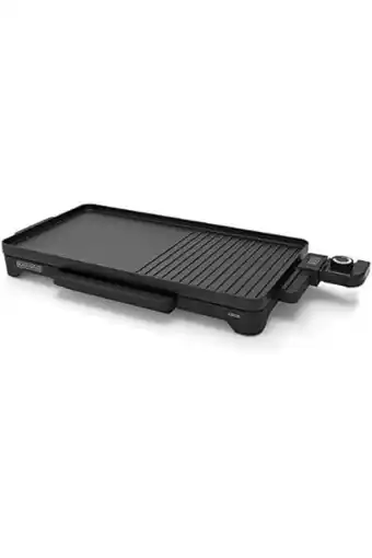Amazon Black+decker bxgb2200e - bakplaat glad/grill. 2200 w. ijzeroppervlak 49x27 cm. lade om vet op te vangen. antiaanbaklaag. makk aanbieding