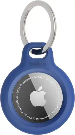 Amazon Belkin airtag– houder met sleutelhanger (stevige, beschermende houder voor airtag, accessoire dat beschermt tegen krassen) – aanbieding