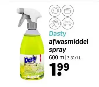 Wibra Dasty afwasmiddel aanbieding