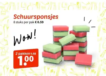 Wibra Schuursponsjes aanbieding