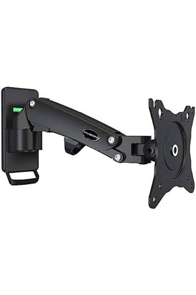 Invision TV Wall Mount and PC Monitor Wall Mount for Small 17-27 inch Screens. VESA 75x75mm and 100x100mm. Ergonomic Tilt and Turn, Weight Capacity 2-7kg [FX100