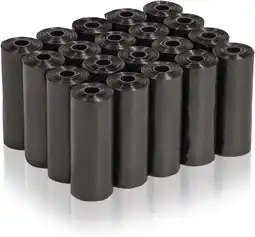 Amazon Aitodos 300 stuks hondenpoepzakjes, zwart, hondenpoepzakje - 30 * 21,5 cm, polyethyleen materiaal, draagbaar (20 rollen, elk aanbieding