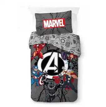 Amazon Character world disney officiële marvel avengers single kids dekbedovertrek set | omkeerbaar 2-zijdig beddengoed inclusief bi aanbieding