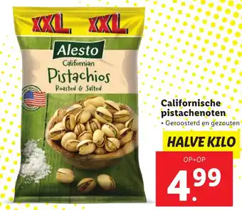 Lidl Californische pistachenoten aanbieding