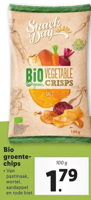 Lidl Bio groente-chips 100g aanbieding