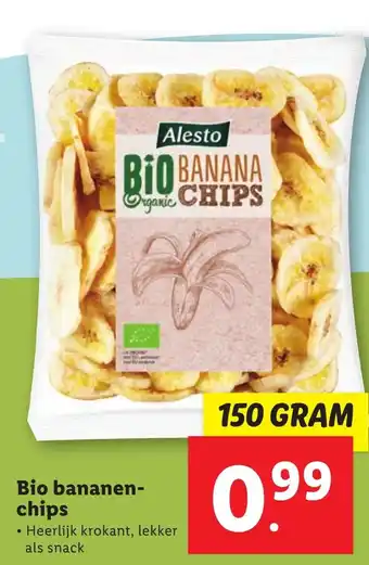 Lidl Bio bananen-chips 150g aanbieding