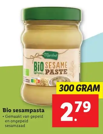 Lidl Bio sesampasta 300g aanbieding